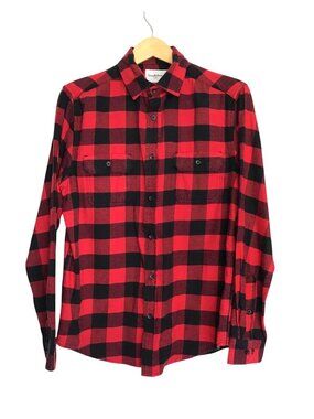 GOODIELLOW- MEN CHECKED 100% COTTON FLANNEL SHIRT SIZE MEDIUM
